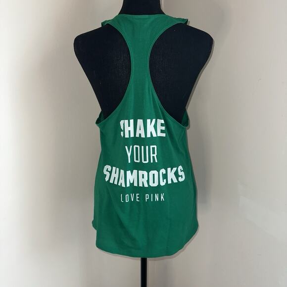 Women’s PINK Cincinnati Reds Tank Top Shake Your Shamrocks - Picture 2 of 4